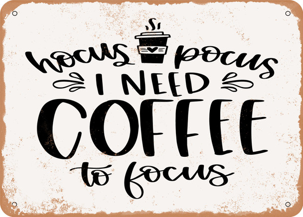 Hocus Pocus Coffee - Metal Sign