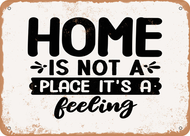Home is Not a Place It's a Feeling - 2 - Metal Sign