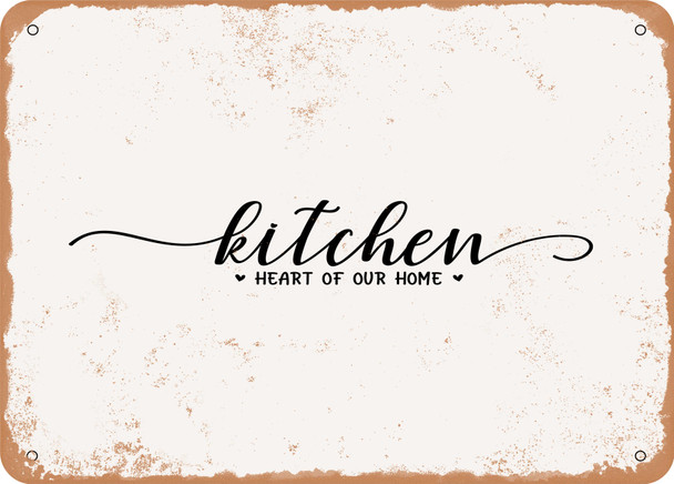 Kitchen Heart of Our Home - Metal Sign