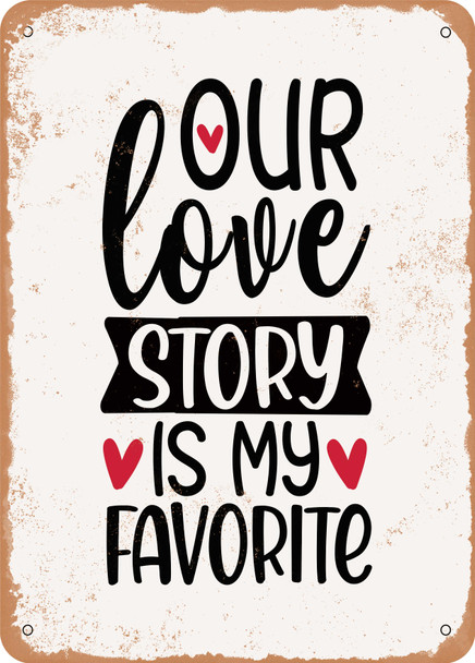 Our Love Story is My Favorite - 2  - Metal Sign