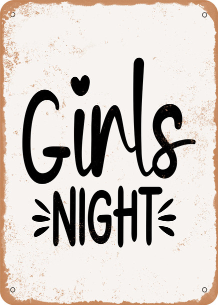 Girls Night  - Metal Sign