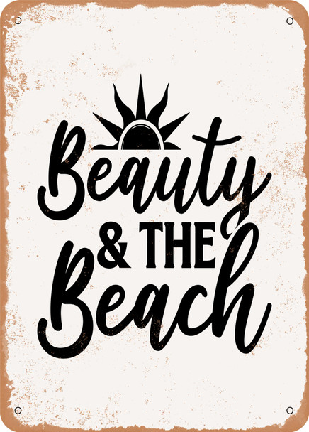 Beauty and the Beach - 2  - Metal Sign