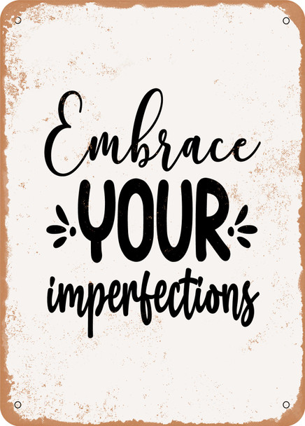 Embrace Your Imperfections - 3  - Metal Sign