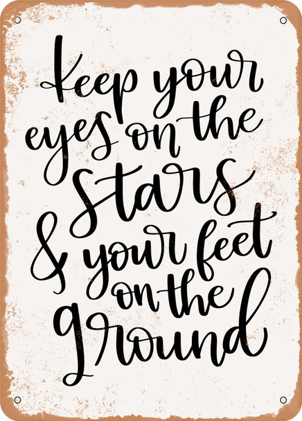 Eyes On the Stars  - Metal Sign