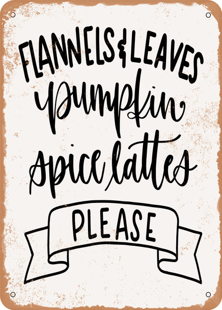 Flannel sleaves  - Metal Sign