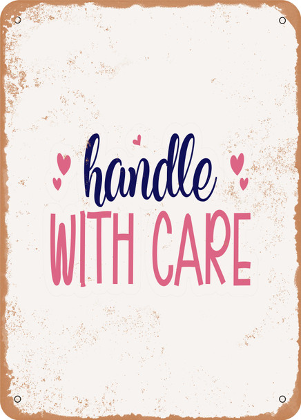 Handle With Care  - Metal Sign