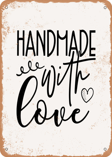 Handmade With Love - 2  - Metal Sign