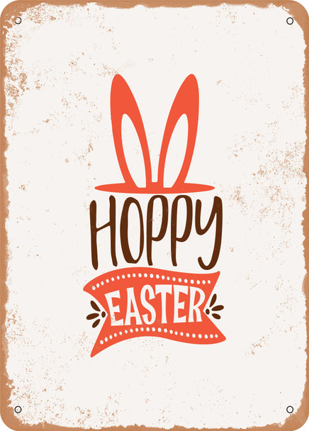 Hoppy Easter  - Metal Sign