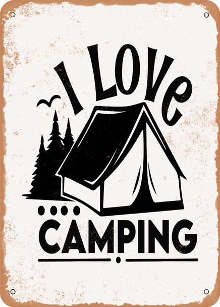 I Love Camping - 2  - Metal Sign