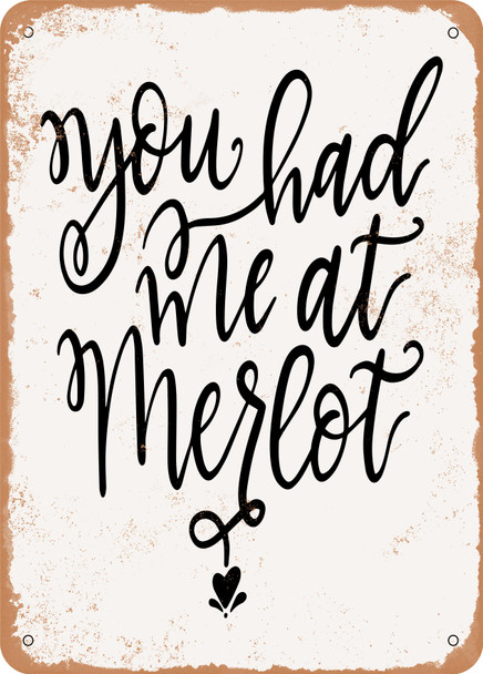 Merlot  - Metal Sign