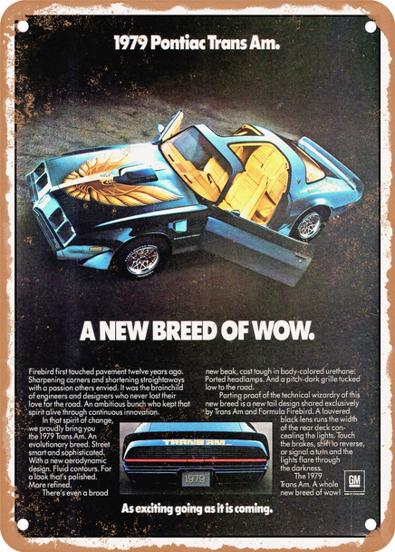 1979 Pontiac Catalina Sedan Vintage Ad - Metal Sign