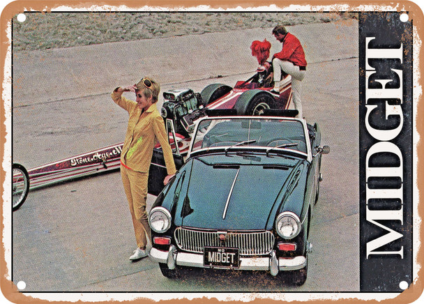1964 MG Midget Mk II Vintage Ad - Metal Sign