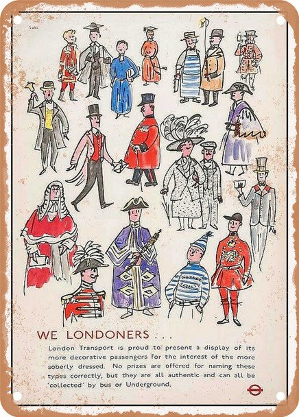 1961 We Londoners. Vintage Ad - Metal Sign