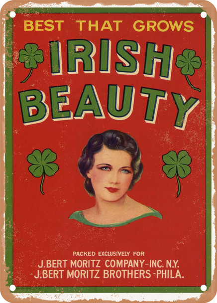 Irish Beauty Vegetables - Rusty Look Metal Sign