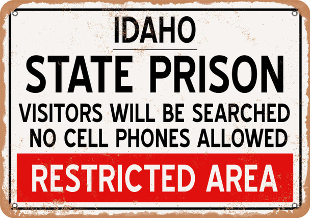 State Prison of Idaho Reproduction - Metal Sign