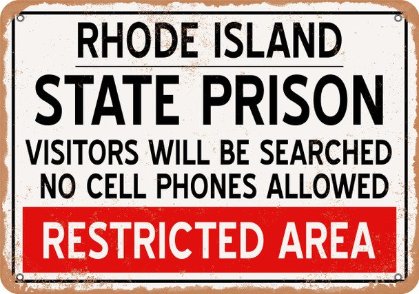State Prison of Rhode Island Reproduction - Metal Sign