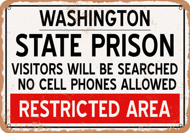 State Prison of Washington Reproduction - Metal Sign