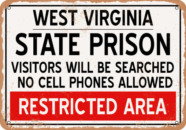 State Prison of West Virginia Reproduction - Metal Sign
