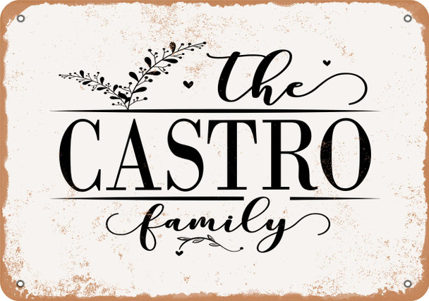 The Castro Family (Style 2) - Metal Sign