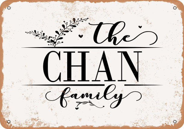 The Chan Family (Style 2) - Metal Sign