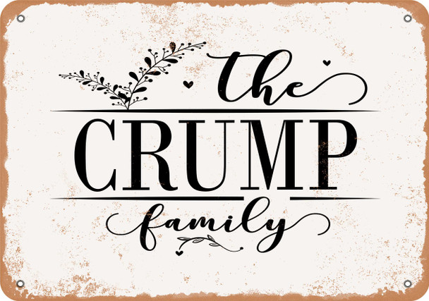 The Crump Family (Style 2) - Metal Sign
