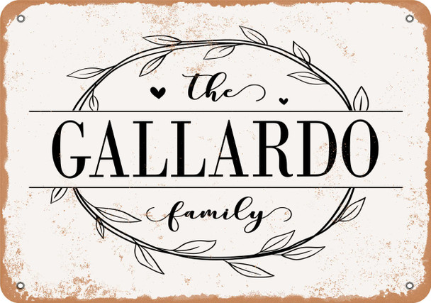 The Gallardo Family (Style 1) - Metal Sign The Gallardo Family (Style 1) - Metal Sign