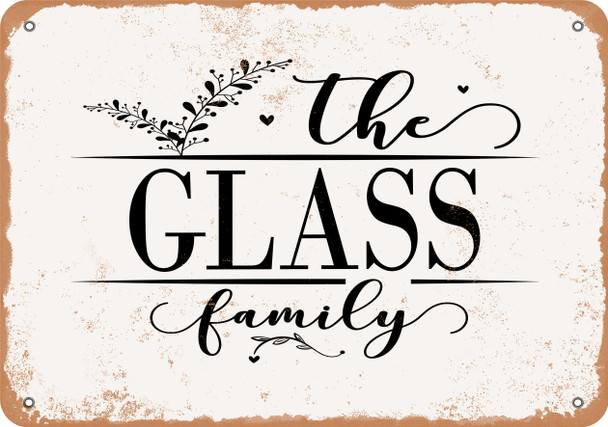 The Glass Family (Style 2) - Metal Sign