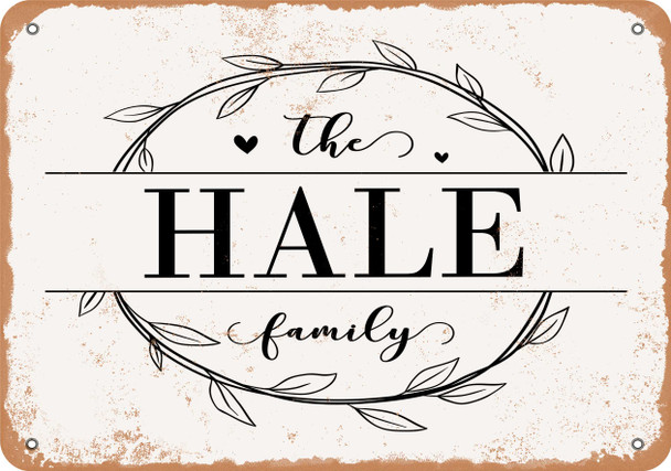 The Hale Family (Style 1) - Metal Sign