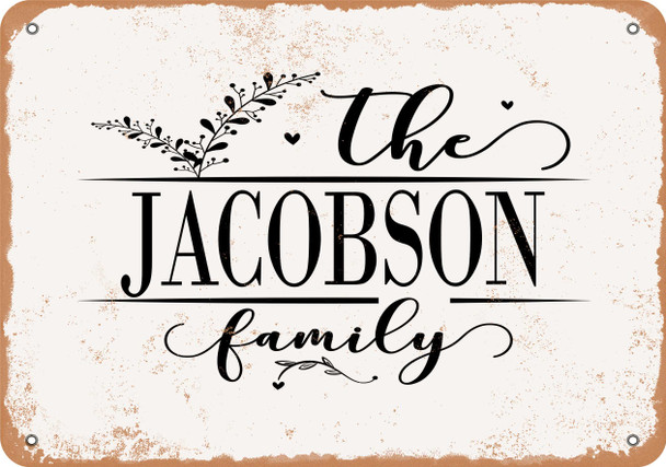 The Jacobson Family (Style 2) - Metal Sign