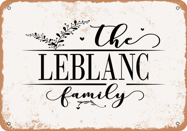 The Leblanc Family (Style 2) - Metal Sign