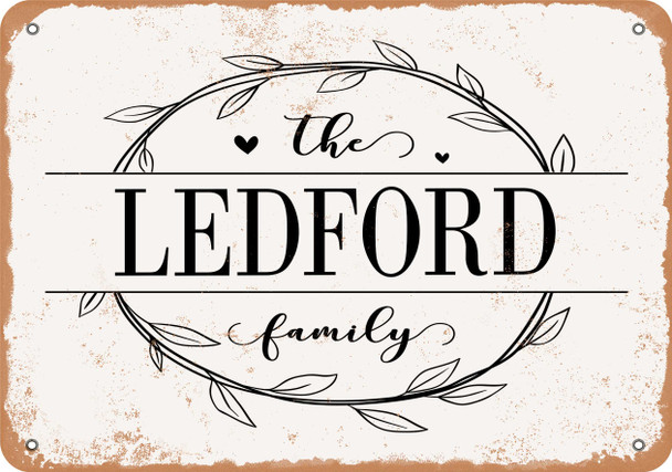 The Ledford Family (Style 1) - Metal Sign