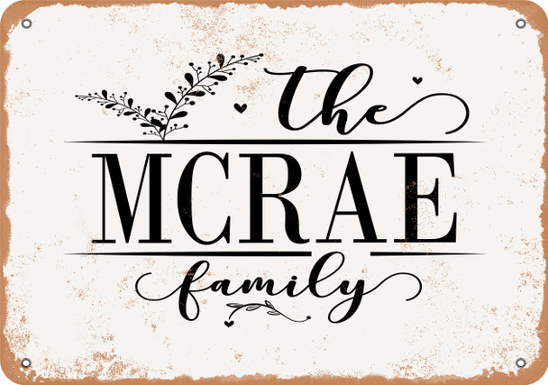 The McCrae Family (Style 2) - Metal Sign