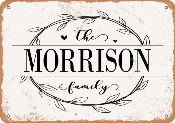 The Morrison Family (Style 1) - Metal Sign The Morrison Family (Style 1) - Metal Sign