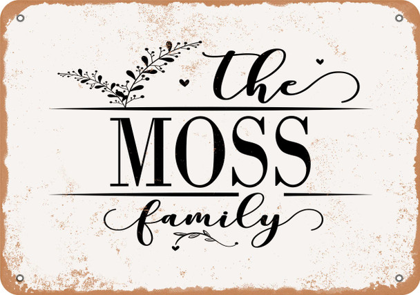 The Moss Family (Style 2) - Metal Sign The Moss Family (Style 2) - Metal Sign