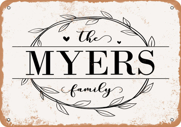 The Myers Family (Style 1) - Metal Sign The Myers Family (Style 1) - Metal Sign