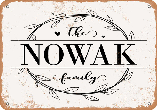 The Nowak Family (Style 1) - Metal Sign