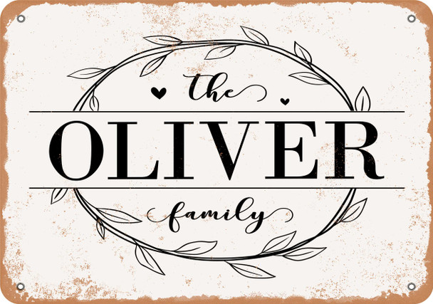 The Oliver Family (Style 1) - Metal Sign