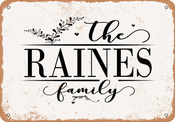 The Raines Family (Style 2) - Metal Sign