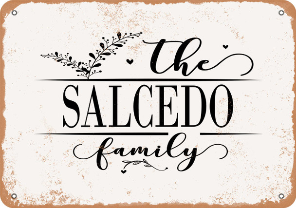 The Salcedo Family (Style 2) - Metal Sign