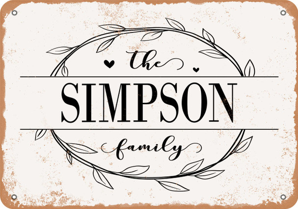 The Simpson Family (Style 1) - Metal Sign