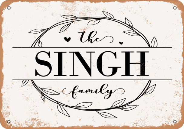 The Singh Family (Style 1) - Metal Sign