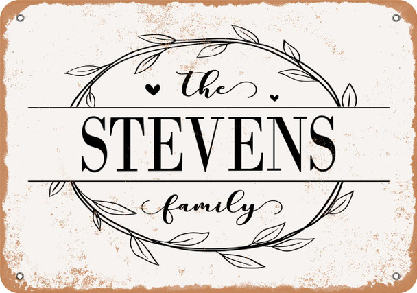 The Stevens Family (Style 1) - Metal Sign The Stevens Family (Style 1) - Metal Sign