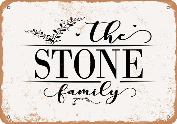 The Stone Family (Style 2) - Metal Sign The Stone Family (Style 2) - Metal Sign