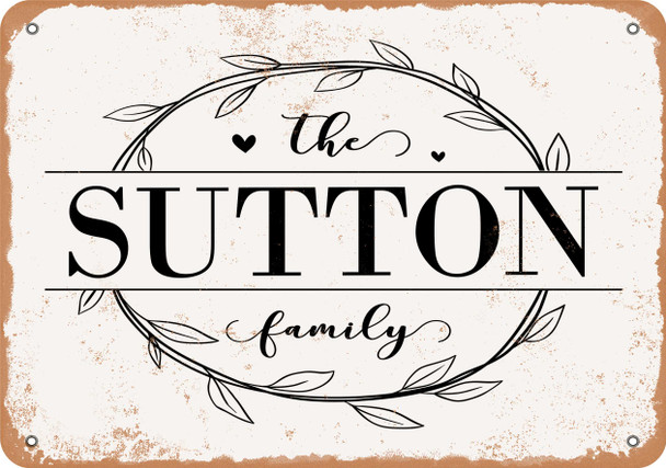 The Sutton Family (Style 1) - Metal Sign The Sutton Family (Style 1) - Metal Sign