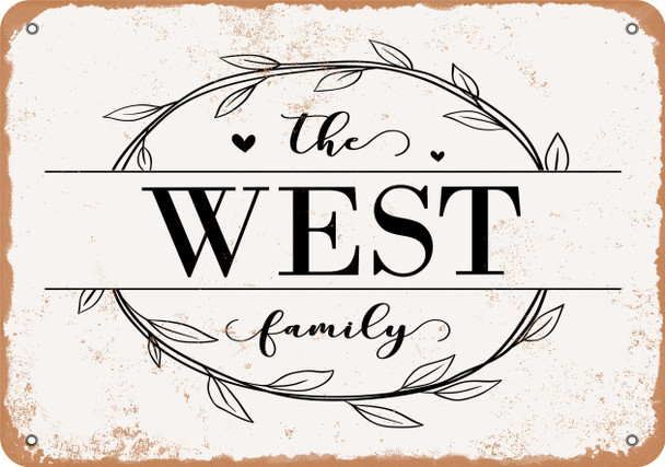 The West Family (Style 1) - Metal Sign