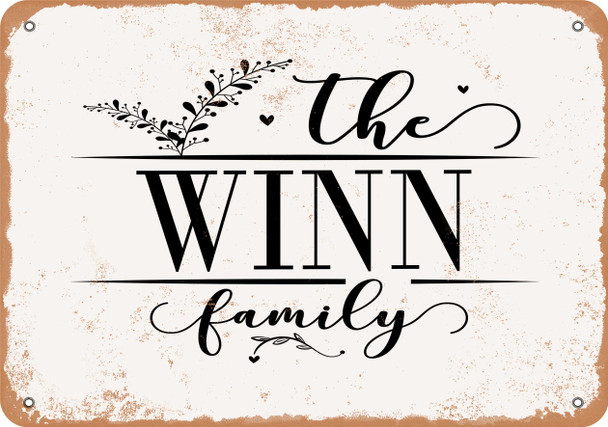 The Winn Family (Style 2) - Metal Sign