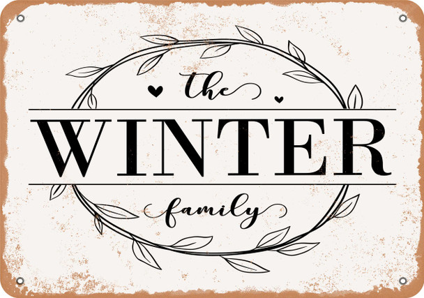The Winter Family (Style 1) - Metal Sign
