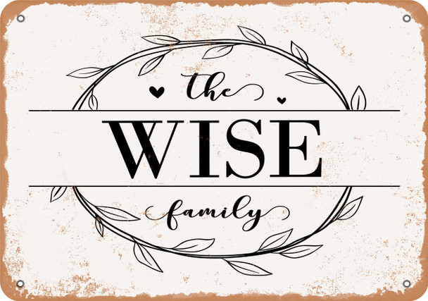 The Wise Family (Style 1) - Metal Sign
