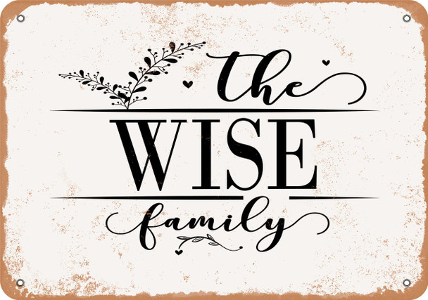 The Wise Family (Style 2) - Metal Sign