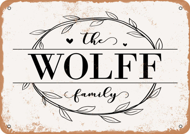 The Wolff Family (Style 1) - Metal Sign